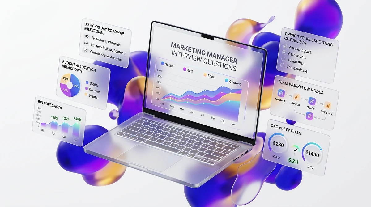 Top 30 Digital Marketing Manager Interview Questions & Scenario Solutions (2026)