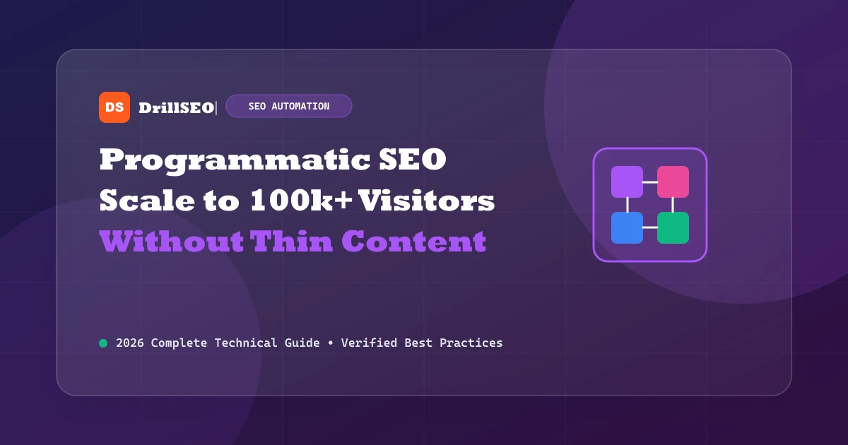 Programmatic SEO Blueprint: How to Build and Scale Data-Driven Content in 2026
