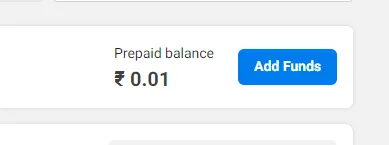 facebook prepaid balance