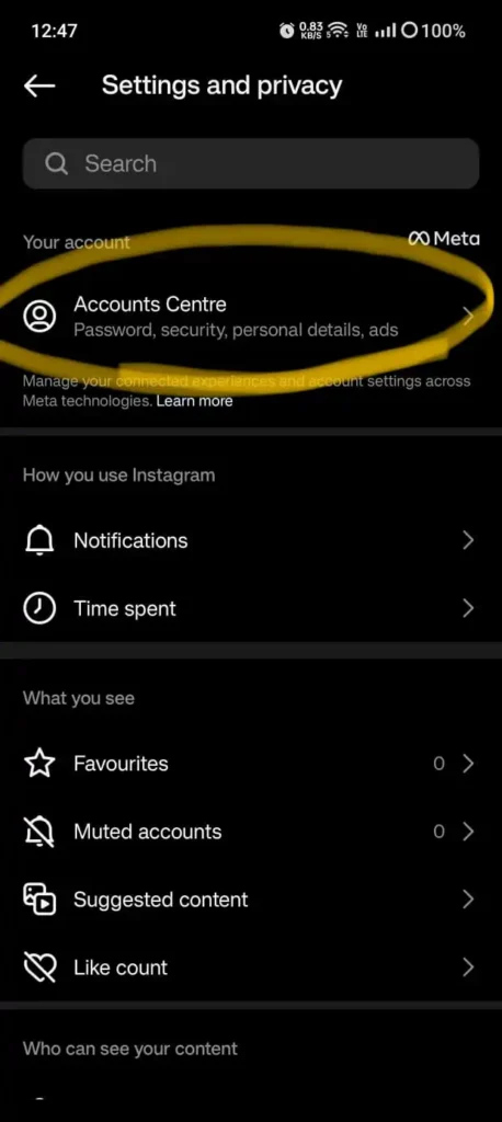 Account Deletion Instagram 1