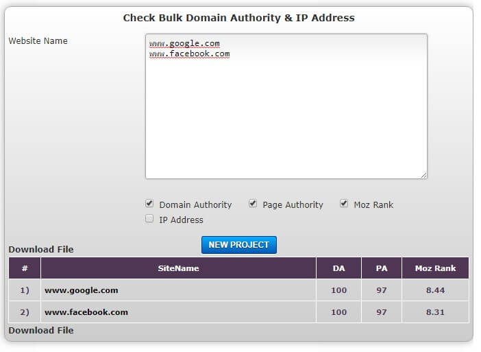 bulk domain authority checker