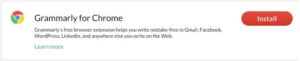 Google chrome Grammarly plugin