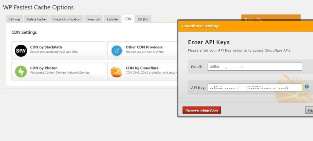 wp fastest cache cdn cloud flare
