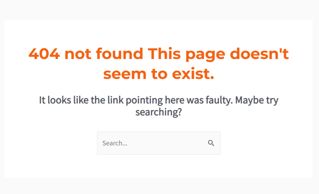 404 not found
